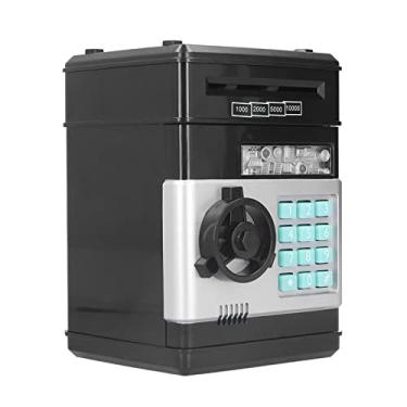 Imagem de KIMISS Caixa de Poupança de ATM Eletrônico - Cofre de Moedas Com Função de Rolagem Automática para | Mealheiro Divertido Com Segurança por Senha | Ideal para Ensinar Hábitos de Poupança
