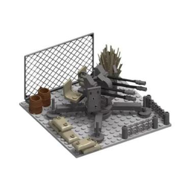 Imagem de Blocos De Montar DIY: Modelo De Torre De Observação De Base Militar Da