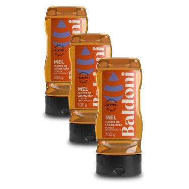 Imagem de Mel De Flores De Laranjeira Baldoni Kit 3 Bisnagas De 300G
