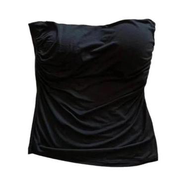 Imagem de Colete Feminino Slim Fit Sem Mangas Plissado Cor Sólida Sexy Hot Girl 