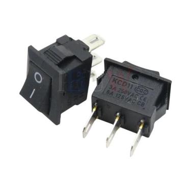 Imagem de Preto Vermelho Branco 10 Peças 10x15mm 15x21 2 Pinos 3 Pinos 3A 250V K