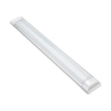 Imagem de Luminária Sobrepor LED 20w 60cm Tubular Slim Branco Frio - Maxxy, 110v
