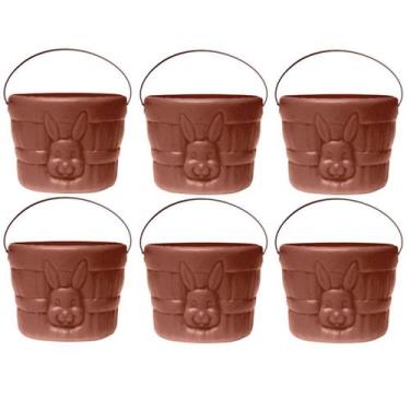 Imagem de Kit 6 Cestas Grande para Kits de Páscoa Coelhinho Chocolate - Master T