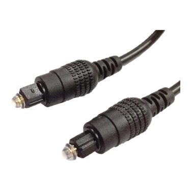 Imagem de Cabo Fibra Optica Para Audio 2,2mm Toslink- Toslink 5m Preto