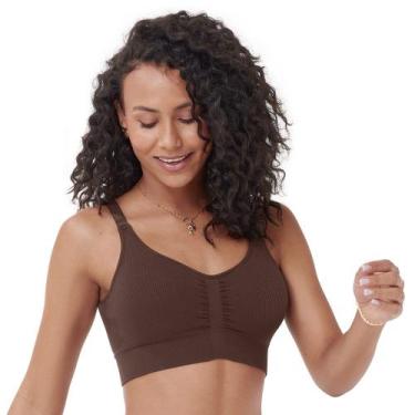 Imagem de Sutiã Comfort Anatômico Alças Reguláveis Bojo Removível sem Costura No