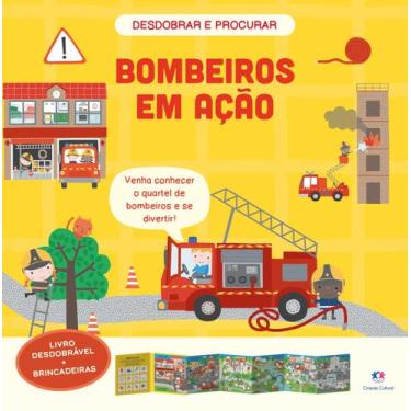 Imagem de Livro - Bombeiros em ação - Livro desdobrável + brincadeiras