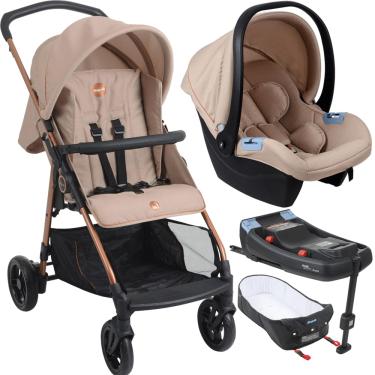 Imagem de Carrinho Moises Bebe Conforto Base ISOFIX Burigotto Lui 22 Mon Amour