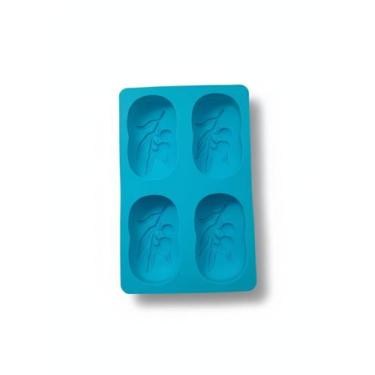 Imagem de Forma de Silicone para Sabonete Artesanal com detalhes de flores
