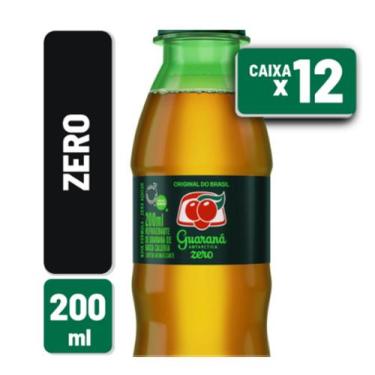 Imagem de Refrigerante Guarana Antarctica Pet 200ml zero Fardo com 12 unidades -