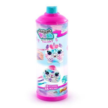 Imagem de 2 Mini Pelúcias Surpresa Para Pintar Airbrush - Fun F0121-7 - Fun Divi