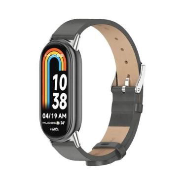 Imagem de Pulseira De Couro Substituta Para Xiaomi Mi Band 8, Bracelete NFC, Pul
