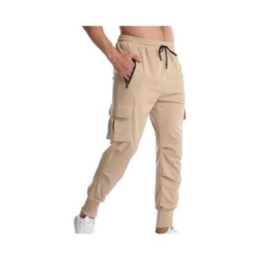 Imagem de Calças De Fitness Masculinas Camufladas De Secagem Rápida E Elásticas 