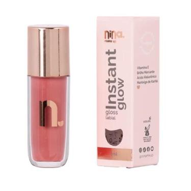 Imagem de Nina Make Up Instant Glow Gloss Labial Angel - Nina Makeup