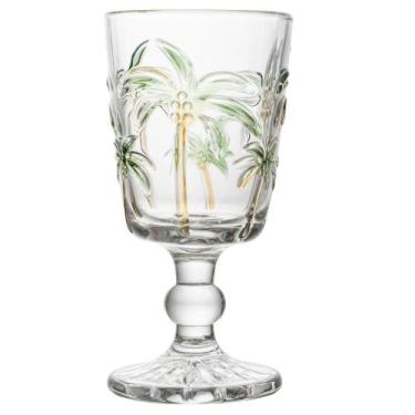 Imagem de Taça para Água Lyor Tropical Palm de Vidro 310ml - Wolff