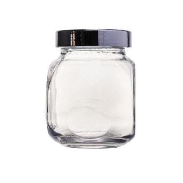 Imagem de 3 Porta Temperos Lyor de Vidro com Tampa Plástica Prata 200m