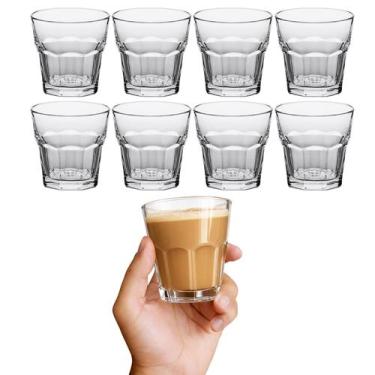 Imagem de Kit 8 Copo Vidro Shot Dose Aperitivo Tequila Cachaça 148ml - CLICK HOU