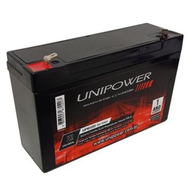 Imagem de Bateria Selada 6V 12ah Unipower - Brinquedo, Moto Elétrica