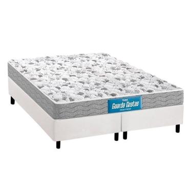 Imagem de Cama Box Queen: Colchão Espuma D45 Probel /Ep Próextreme Double Face + Base White(158X198)