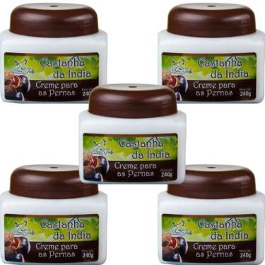 Imagem de Creme Hidratante San Jully Castanha da Índia Pote 240g Kit 5 Unidades
