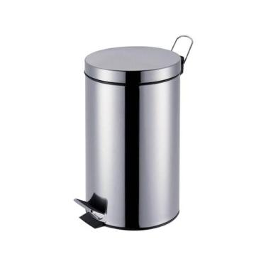 Imagem de Lixeira Inox com Pedal com Tampa 12L - Mor Ágata 8223, Inox