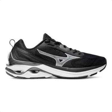 Imagem de Tênis Mizuno Wave Dynasty 7 Feminino, Preto, Branco, 34