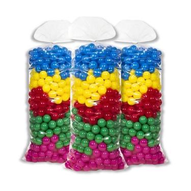 Imagem de 25 Bolinhas de Piscina Infantil Coloridas 76mm Não amassa - Baby Brinq