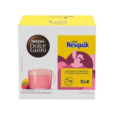 Imagem de Bebida em Cápsula Dolce Gusto Nesquik Sabor Morango 10 und - Dolce Gus