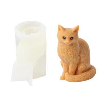 Imagem de Molde De Silicone 3D De Cachorrinho Schnauzer DIY Para Resina, Gesso, 