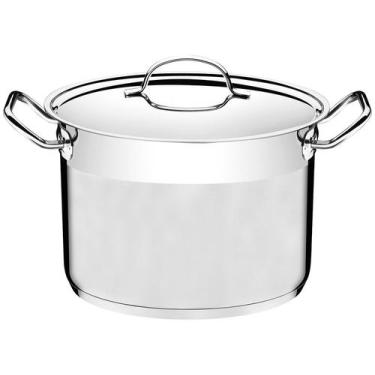 Imagem de Caldeirão Tramontina Professional em Aço Inox Fundo Triplo com Tampa P