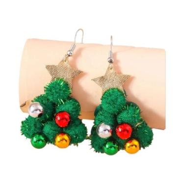 Imagem de Brincos Pendentes De Estrela De Natal Para Mulheres E Meninas, Acessór