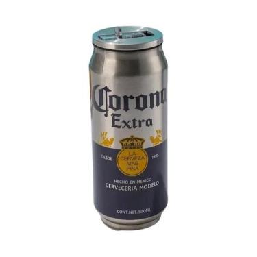 Imagem de Garrafa Térmica De Aço Inoxidável 500ML Com Canudo Para Cerveja E Refr
