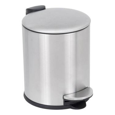 Imagem de Lixeira Banheiro 5l Prata Inox 28x20x20cm Pedal