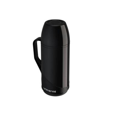 Imagem de Garrafa termica moderna cafe cha agua leite 1 litro unitermi, PRETA