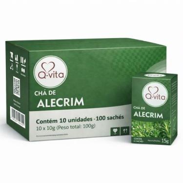 Imagem de Kit 10 Chá de Alecrim Q-VITA Premium 15g - 50 Sachês
