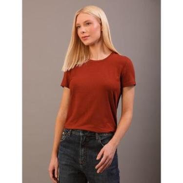 Imagem de Camiseta Calvin Klein Mini Logo Havana-Feminino
