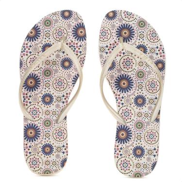 Imagem de Chinelo Brizza Arezzo Estampa Marrocos Bege - Feminino-Feminino
