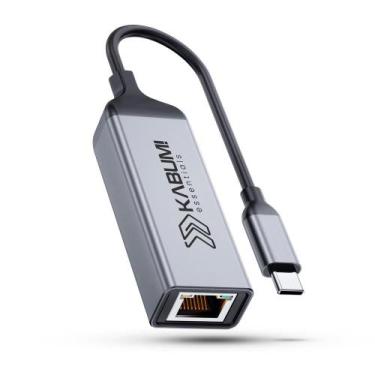 Imagem de Adaptador RJ45 KABUM! essentials AS100, Preto, USB-C - KEAS100PT