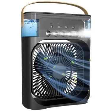 Imagem de Ventilador de Mesa Mini Ar Condicionado Umidificado (PRETO) - Utimix