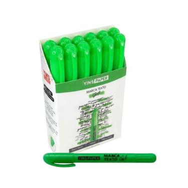 Imagem de Jogo De Canetas Marca Texto Gel Yins Paper 12 Peças A Única Que Não Bo