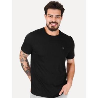 Imagem de Camiseta Calvin Klein Jeans Masculina CK Embroidery Patch Preta-Masculino