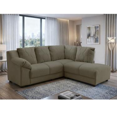 Imagem de Sofa de Canto 5 Lugares Veludo Dallas Estofados Parana