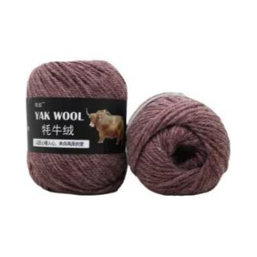 Imagem de Fio De Lã Misturada De Cashmere De Yak E Merino Para Tricô E Crochê De