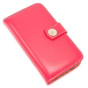 Imagem de Capa Carteira Couro Strass PINK Para Moto G84 5G XT2347 - CELLWAY