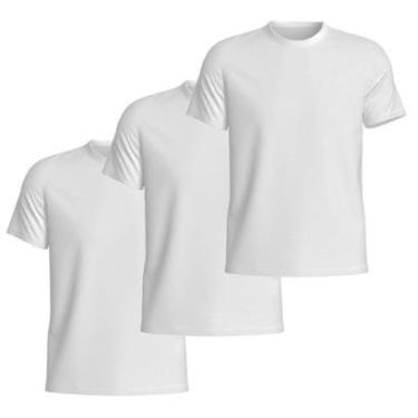 Imagem de Kit 3 Camisetas Basicas Gola Redonda Lisa Camisa Masculina de Algodão-Masculino