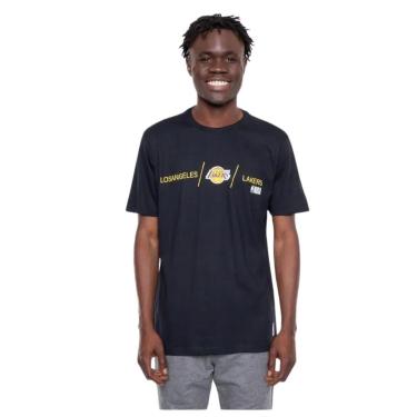 Imagem de Camiseta NBA Masculina Logo Los Angeles Lakers Preta-Masculino