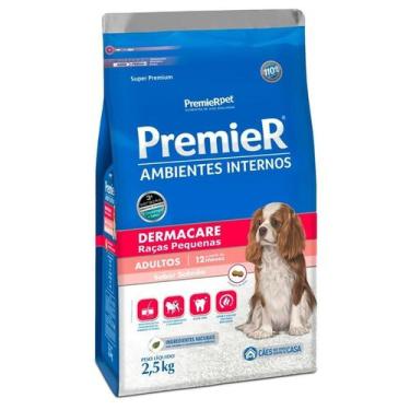 Imagem de Premier Ambiente Interno Dermacare Cão Raça Peq Salmão 2,5Kg