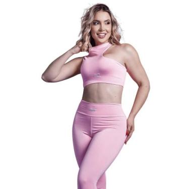 Imagem de Conjunto Academia Feminino Lux Empina Bumbum Zero Transparência AQN Sp