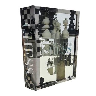 Imagem de Caixa livro Wissen em MDF e vidro 30x21x7cm -L Hermitage, 3 meses por 