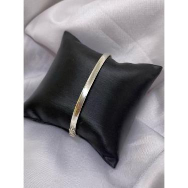 Imagem de Bracelete rígido em pata 925 com garantia permanente da prata - Plaza 