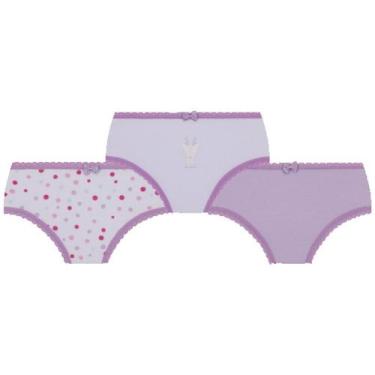 Imagem de kit c/3 calcinha infantil lobinha Lupo 100% algodão, Variadas, PP